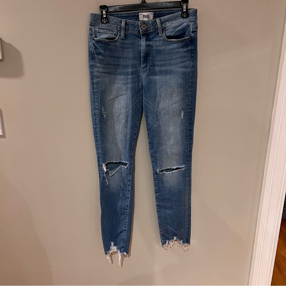 Paige Ankle Skinny Jeans Size 28